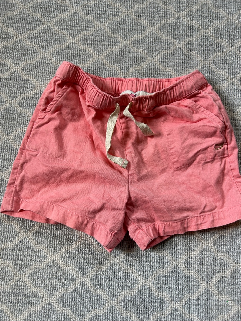 Vineyard Vines Coral Pink Drawstring Athletic Shorts
